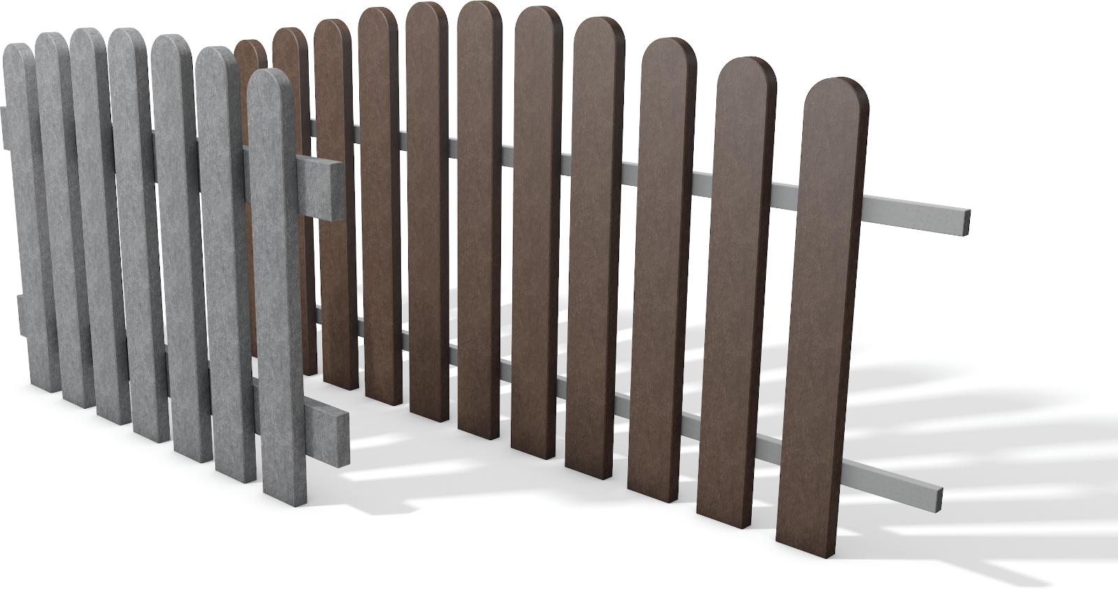 Picket fence panel